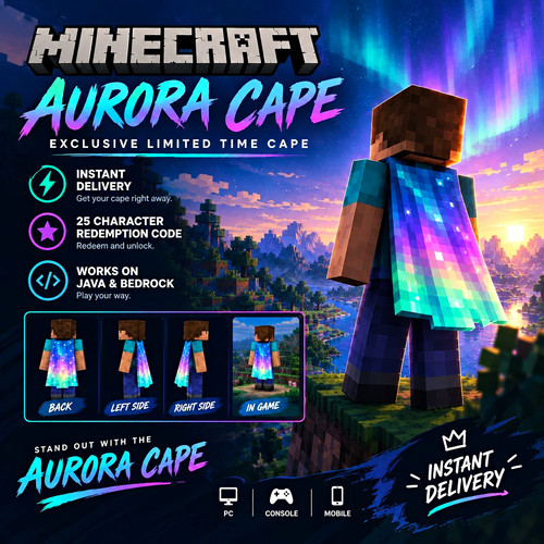 Minecraft aurora cape - aurora, |